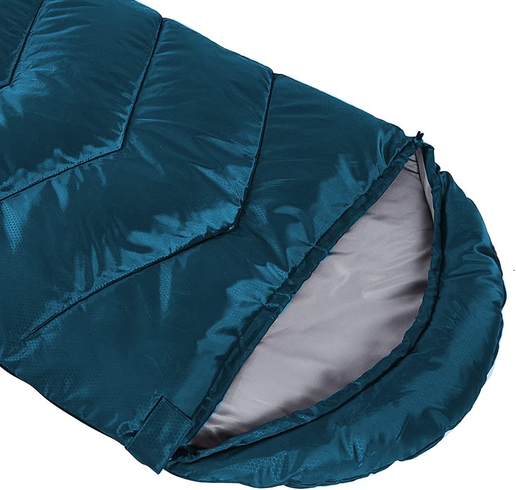 Sleeping Bag 4 Seasons Adults & Kids for Camping Hiking Trips Warm Cool Weather,Lightweight and Waterproof with Compression Bag,Indoors Outdoors Activities - Image 3